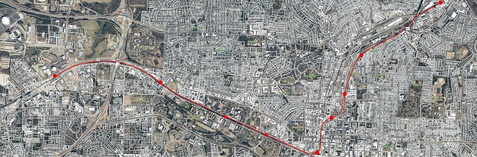 light rail line