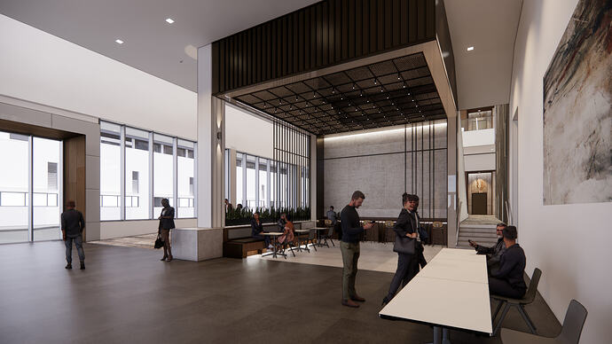 Level 200 North Lobby Under Escalator