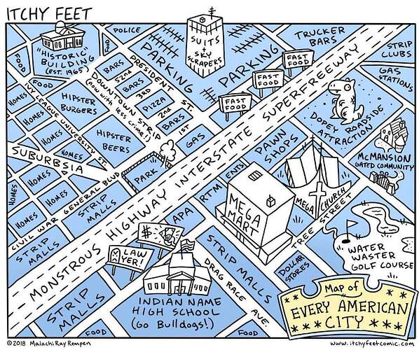 Every US City Map