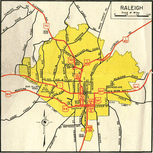 Raleigh_Road_Map_1960